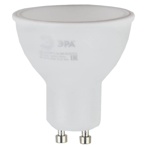 Лампа светодиодная ЭРА GU10 5W 4000K матовая ECO LED MR16-5W-840-GU10 Б0019063 Лампа светодиодная ЭРА GU10 5W 4000K матовая ECO LED MR16-5W-840-GU10 Б0019063