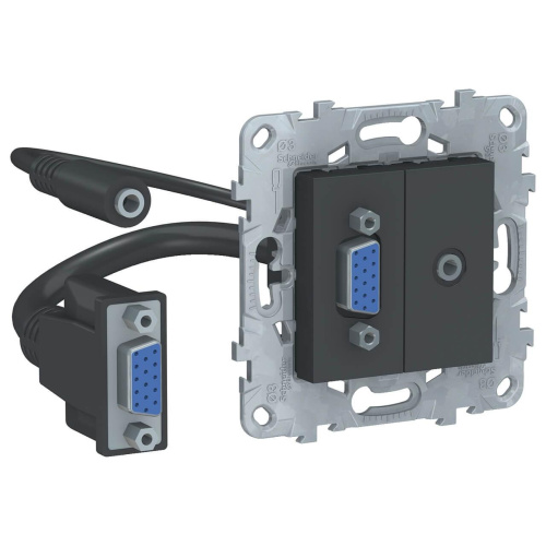 Розетка компьютерная VGA Schneider Electric Unica New NU593254 Розетка компьютерная VGA Schneider Electric Unica New NU593254