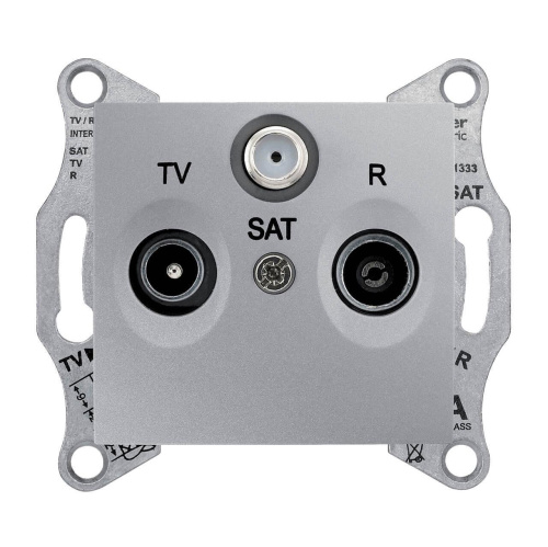 Розетка TV/R/SAT проходная Schneider Electric Sedna 8dB SDN3501260 Розетка TV/R/SAT проходная Schneider Electric Sedna 8dB SDN3501260