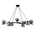 Подвесная люстра Escada Balance 1119/8S Black
