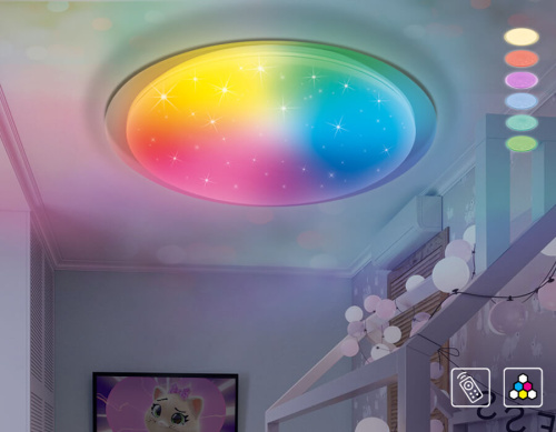 Потолочный светодиодный светильник Ambrella light Orbital Dance FF470 Потолочный светодиодный светильник Ambrella light Orbital Dance FF470