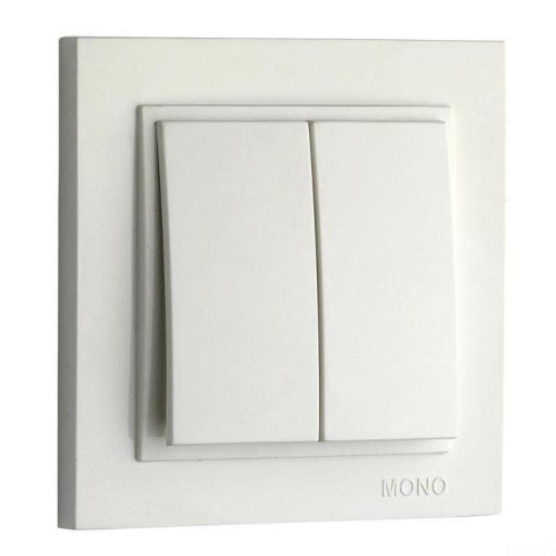 Выключатель Mono Electric Despina двухклавишный слоновая кость 102-010025-102 Выключатель Mono Electric Despina двухклавишный слоновая кость 102-010025-102