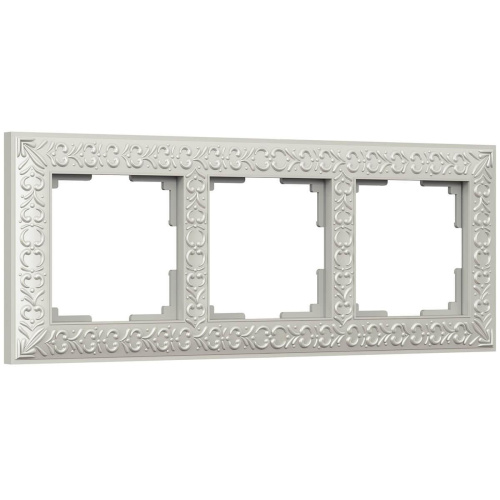 Рамка Werkel Antik на 3 поста жемчужный WL07-Frame-03 4690389063510 Рамка Werkel Antik на 3 поста жемчужный WL07-Frame-03 4690389063510