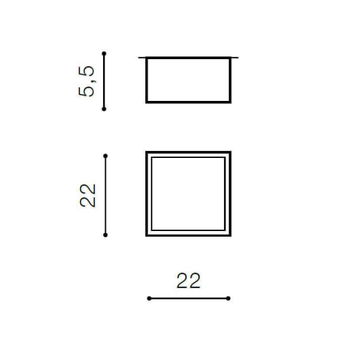 Накладной светильник Azzardo Monza Square 22 AZ2270 Накладной светильник Azzardo Monza Square 22 AZ2270