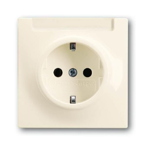 Розетка ABB Impuls Schuko с/з 16A 250V c полем для надписи безвинтовой зажим слоновая кость 2CKA002011A3846 Розетка ABB Impuls Schuko с/з 16A 250V c полем для надписи безвинтовой зажим слоновая кость 2CKA002011A3846