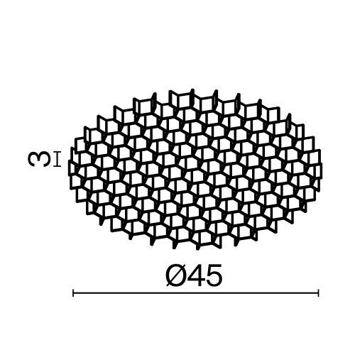 Комплектующие для светильника Technical HoneyComb-D45 Комплектующие для светильника Technical HoneyComb-D45