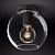Потолочный Светильник Rh Utilitaire Globe  Shade Flushmount Black By Imperiumloft