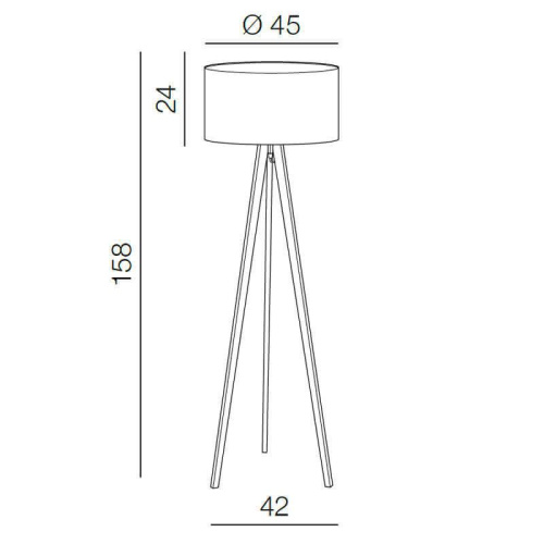 Торшер Azzardo Tripod Wood AZ3013 Торшер Azzardo Tripod Wood AZ3013