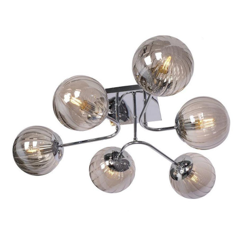 Потолочная люстра Elvan LU-3601/6-E14-СhSmGr Потолочная люстра Elvan LU-3601/6-E14-СhSmGr