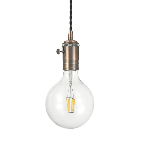 Подвесной светильник Ideal Lux Doc SP1 Rame Antico 163123 Подвесной светильник Ideal Lux Doc SP1 Rame Antico 163123
