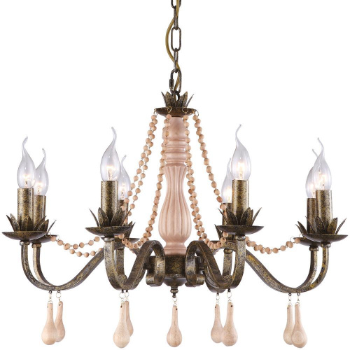 Подвесная люстра Arte Lamp Rosario A1832LM-8GA Подвесная люстра Arte Lamp Rosario A1832LM-8GA