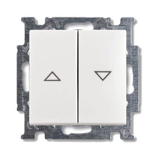 Выключатель жалюзи с фиксацией ABB Basic55 chalet-белый 2CKA001012A2186 Выключатель жалюзи с фиксацией ABB Basic55 chalet-белый 2CKA001012A2186