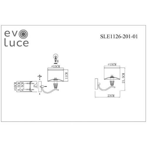 Бра Evoluce Cassia SLE1126-201-01 Бра Evoluce Cassia SLE1126-201-01