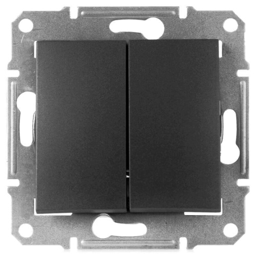 Выключатель двухклавишный Schneider Electric Sedna 10A 250V SDN0300170 Выключатель двухклавишный Schneider Electric Sedna 10A 250V SDN0300170
