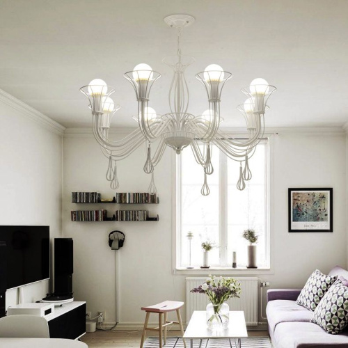 Подвесная Люстра Cast 8 White By Imperiumloft Подвесная Люстра Cast 8 White By Imperiumloft
