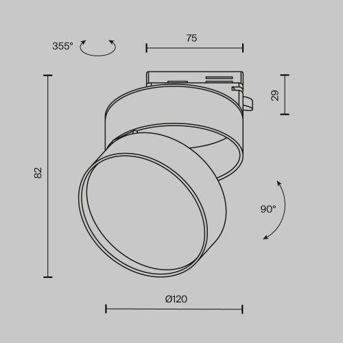 Трековый светильник Technical TR007-1-18W4K-B-1 Трековый светильник Technical TR007-1-18W4K-B-1