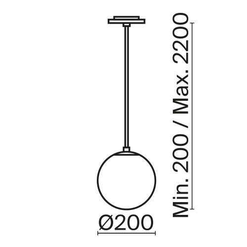 Подвесной светильник Technical P039PL-5W3K-20INS-B Подвесной светильник Technical P039PL-5W3K-20INS-B