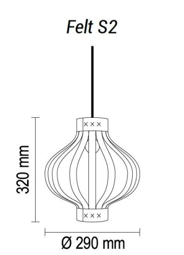 Подвесной светильник TopDecor Felt Boom A1 16 Подвесной светильник TopDecor Felt Boom A1 16