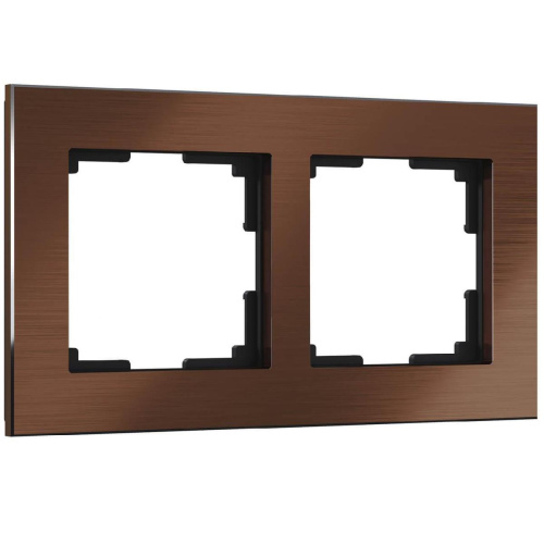Рамка Werkel Aluminium на 2 поста коричневый алюминий W0021714 4690389158186 Рамка Werkel Aluminium на 2 поста коричневый алюминий W0021714 4690389158186