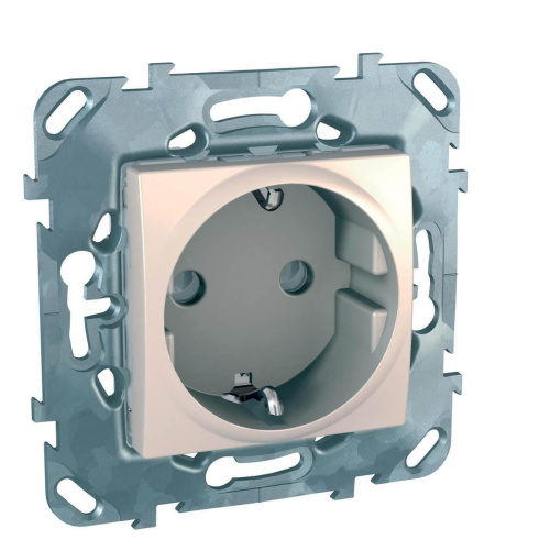 Розетка Schneider Electric Unica с/з со шторками б/зажим клеммы 16A 250V MGU5.057.25ZD Розетка Schneider Electric Unica с/з со шторками б/зажим клеммы 16A 250V MGU5.057.25ZD