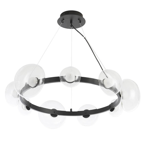 Подвесная светодиодная люстра Crystal Lux Bosque SP9 Black/Transparent Подвесная светодиодная люстра Crystal Lux Bosque SP9 Black/Transparent