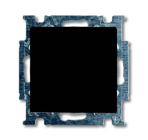 Выключатель кнопочный одноклавишный ABB Basic55 10A 250V chateau-черный 2CKA001413A1095
