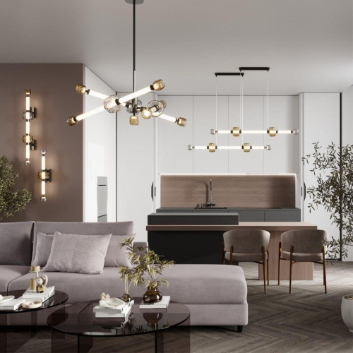 Подвесная светодиодная люстра Odeon Light Modern Kliff 5427/54CL Подвесная светодиодная люстра Odeon Light Modern Kliff 5427/54CL