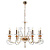 Подвесная люстра Crystal Lux Catarina SP8 V2 Gold/Transparent-Cognac