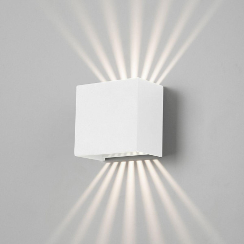 Уличный настенный светодиодный светильник Elektrostandard Sole 35149/D белый a058899 Уличный настенный светодиодный светильник Elektrostandard Sole 35149/D белый a058899
