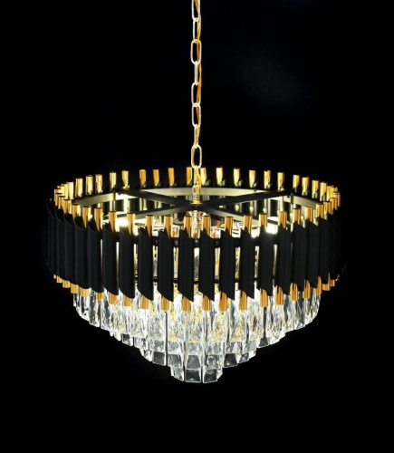 Подвесная люстра Lumina Deco Funneli LDP 6003-500 BK+F.GD Подвесная люстра Lumina Deco Funneli LDP 6003-500 BK+F.GD
