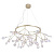 Подвесная люстра Crystal Lux Evita SP45 D Gold/Transparent
