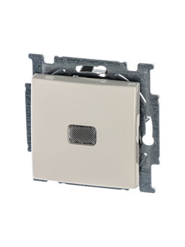Выключатель одноклавишный ABB Basic55 10A 250V с подсветкой слоновая кость 2CKA001012A2156