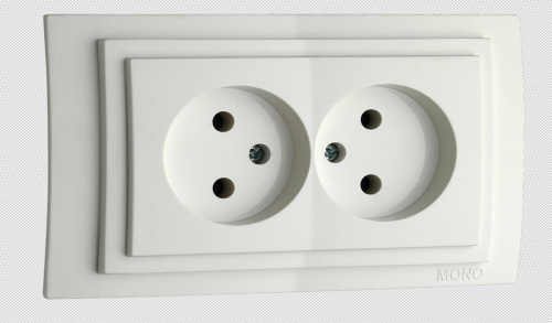 Розетка 2К двойная Mono Electric Despina/ Larissa 16A 250V винтовое подключение белый 500-001905-121 Розетка 2К двойная Mono Electric Despina/ Larissa 16A 250V винтовое подключение белый 500-001905-121