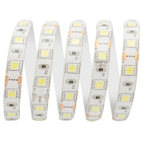 Светодиодная влагозащищенная лента OGM 14,4W/m 60LED/m 5050SMD холодный белый 5M LSE-157 Светодиодная влагозащищенная лента OGM 14,4W/m 60LED/m 5050SMD холодный белый 5M LSE-157