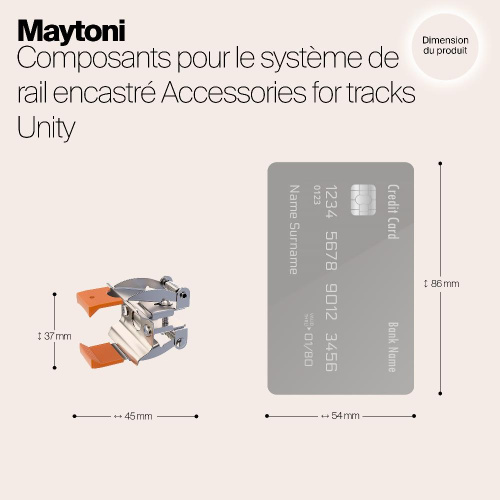 Пружинный держатель для встраиваемого шинопровода Maytoni Accessories for tracks TRA002HR-11B Пружинный держатель для встраиваемого шинопровода Maytoni Accessories for tracks TRA002HR-11B