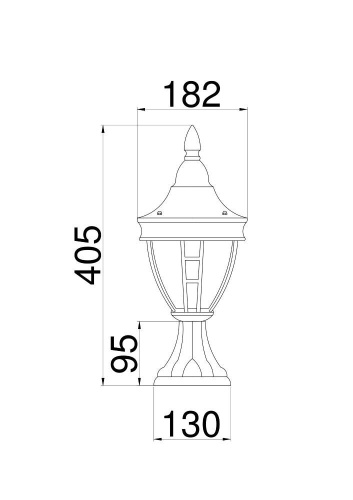Ландшафтный светильник Maytoni Novara O027FL-01B Ландшафтный светильник Maytoni Novara O027FL-01B