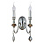 Бра Crystal Lux MERCEDES AP2 CHROME/SMOKE
