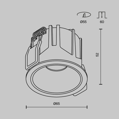 Встраиваемый светильник Technical DL043-01-10W4K-RD-B-1 Встраиваемый светильник Technical DL043-01-10W4K-RD-B-1
