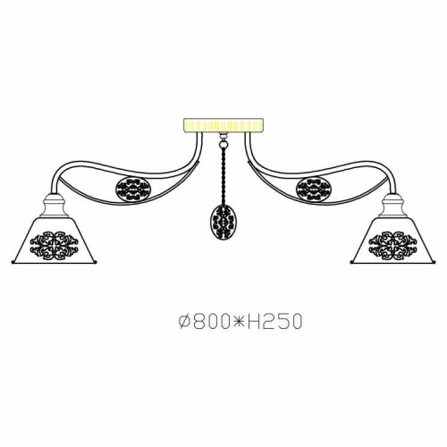 Потолочная люстра Rivoli Medaglione 5018-308 Б0038091 Потолочная люстра Rivoli Medaglione 5018-308 Б0038091