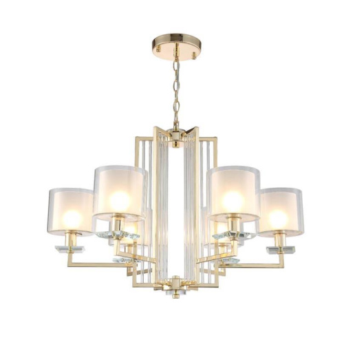 Подвесная люстра Crystal Lux Nicolas SP-PL6 Gold/White Подвесная люстра Crystal Lux Nicolas SP-PL6 Gold/White