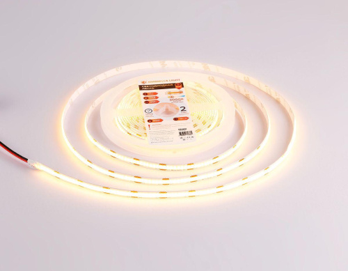 Светодиодная лента Ambrella Light 10W/m 320LED/m COB теплый белый 5M GS4651 Светодиодная лента Ambrella Light 10W/m 320LED/m COB теплый белый 5M GS4651