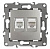 Розетка комбинированная RJ45+RJ11 ЭРА 12 12-3109-15 Б0019361