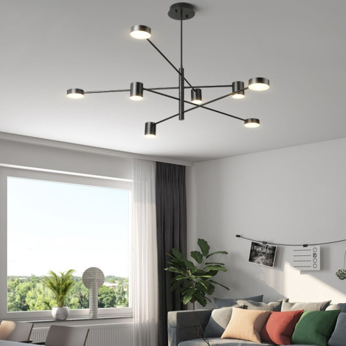 Люстра Motvikt Black 6 By Imperiumloft