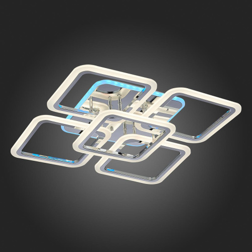 Потолочная светодиодная люстра Evoled Qutro SLE200412-05RGB Потолочная светодиодная люстра Evoled Qutro SLE200412-05RGB