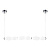 Подвесной светодиодный светильник Lumina Deco Signia LDP 6833-3-PR
