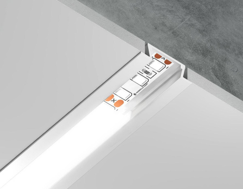 Встраиваемый профиль с рассеивателем Ambrella Illumination GP1001WH Встраиваемый профиль с рассеивателем Ambrella Illumination GP1001WH