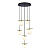 Подвесная люстра iLamp Golden 2134-6D BR+MBK