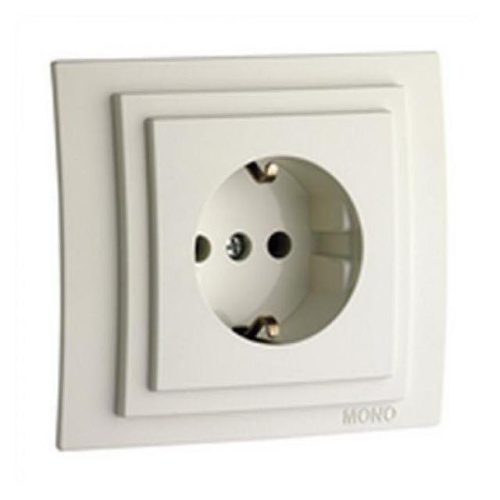 Розетка 2К+З Mono Electric Despina/ Larissa 16A 250V винтовое подключение слоновая кость 500-000121-117 Розетка 2К+З Mono Electric Despina/ Larissa 16A 250V винтовое подключение слоновая кость 500-000121-117