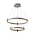 Подвесная светодиодная люстра Profit Light 6043/2 WHT+CHR