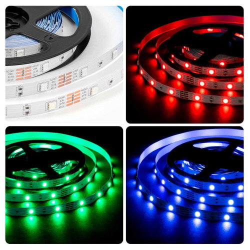 Светодиодная лента OGM 7,2W/m 30LED/m 5050SMD разноцветный (RGB) 5M LSE-280 Светодиодная лента OGM 7,2W/m 30LED/m 5050SMD разноцветный (RGB) 5M LSE-280